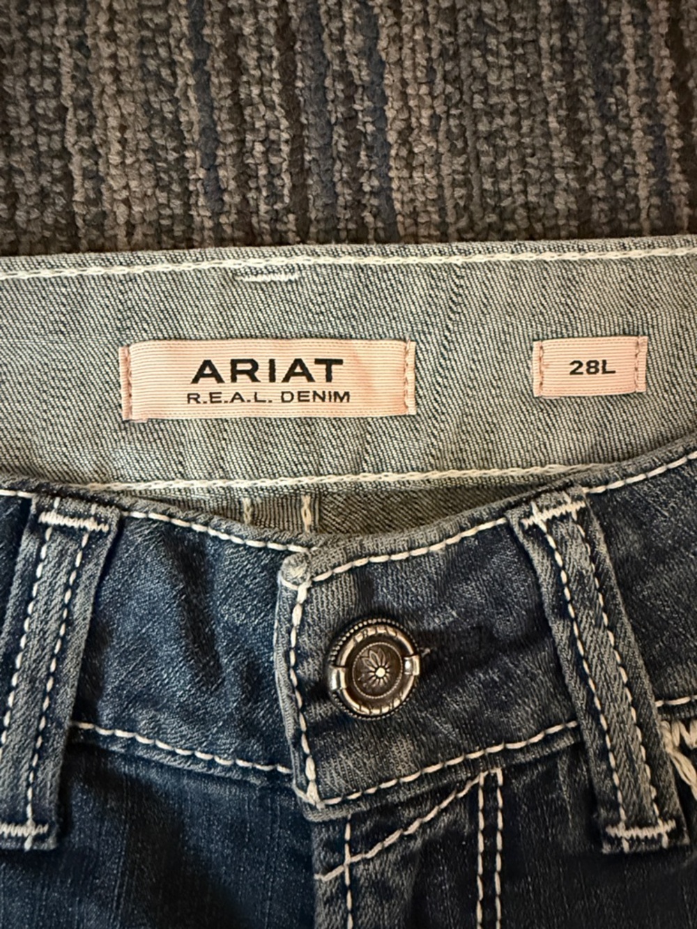 Ariat Women's Washed Blue Boot Cut Jeans - Picture 2 of 7